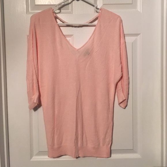 V neck with studded strap