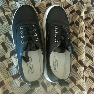 Black platform sneakers size 7.5 Black platform sneakers size 7.5