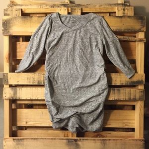 Heather grey elastic side dress