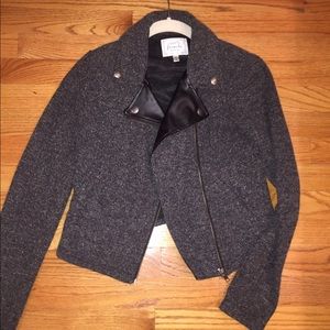 Moto tweed jacket
