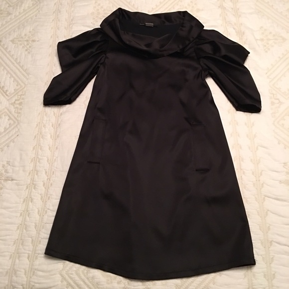 Black silk Calvin Tran dress/ shirt
