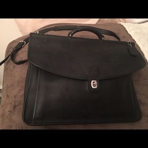 Coach Beekman Black Leather Briefcase