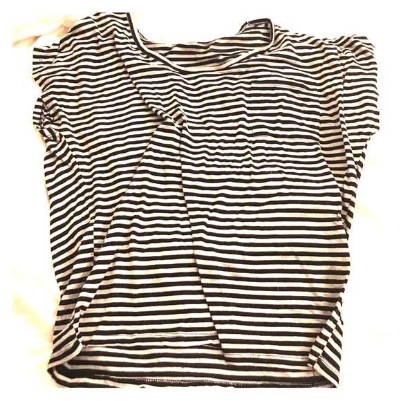 Striped blouse with pocket
