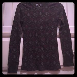 Brown Old Navy Thermal Top