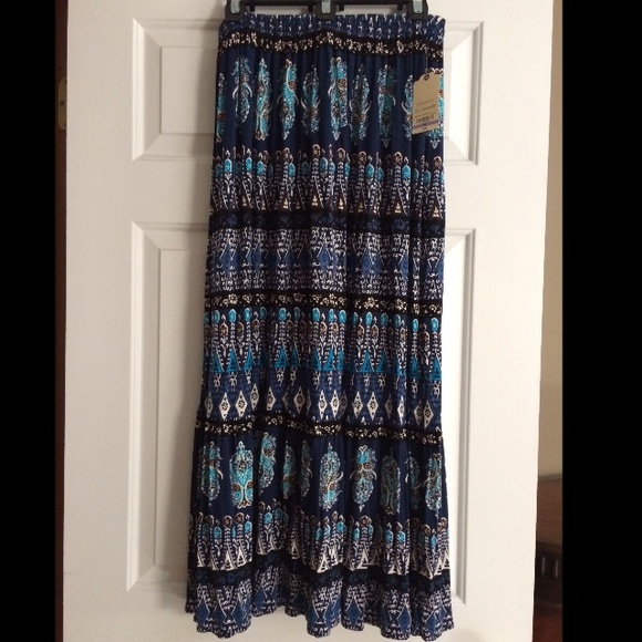 Boho maxi skirt