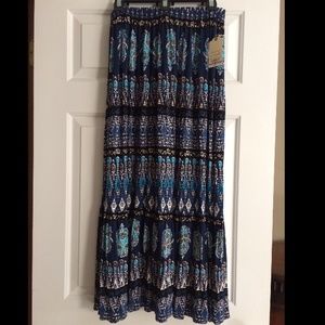 Boho maxi skirt
