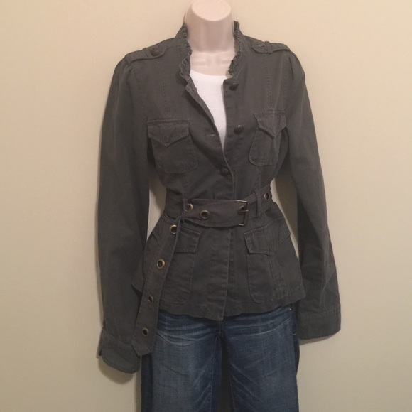 Sanctuary grey military style belted jacket