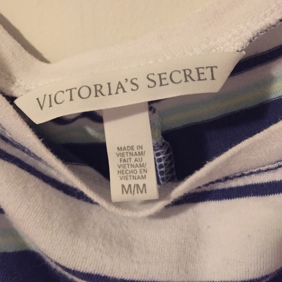SOLD- Victoria's Secret Striped Yoga Tee Shirt - Picture 3 of 4