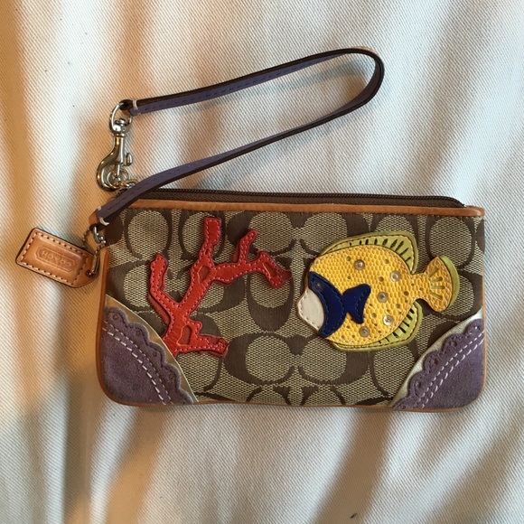 Super cute Coach wristlet!