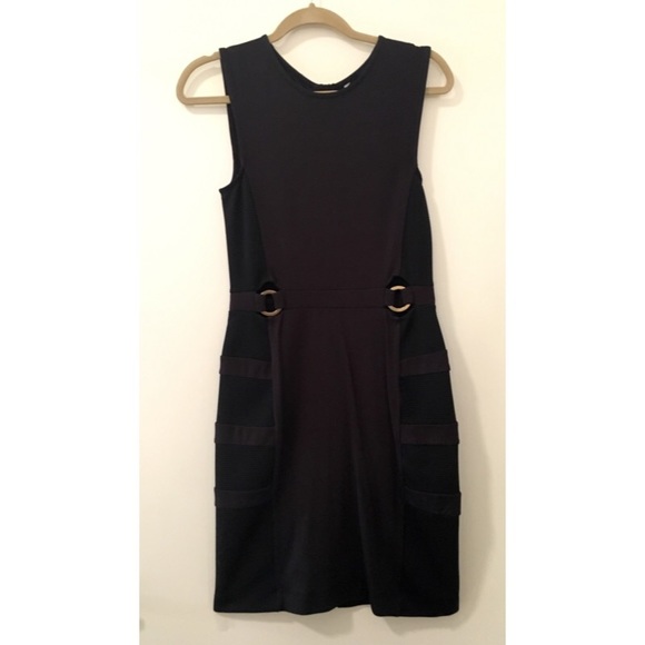 French Connection bodycon dress w ring detail