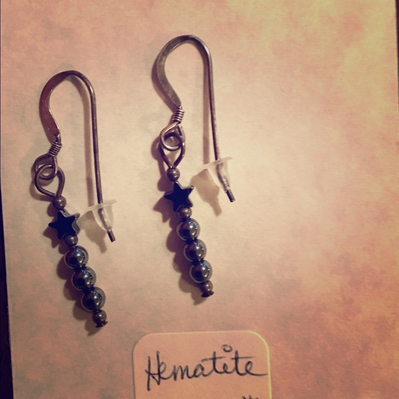 Hematite handmade earrings