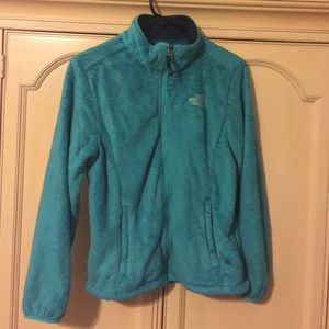 NORTHFACE GREEN FLEEC JACKET