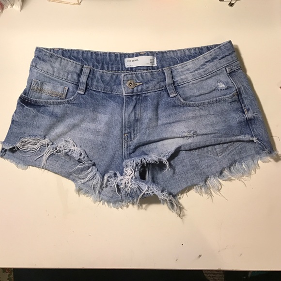 Ripped Jean Shorts
