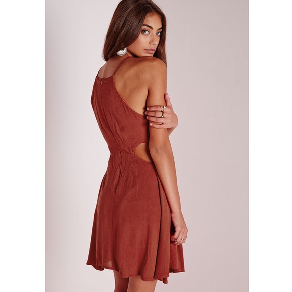 Missguided Rust Dress - Picture 2 of 3