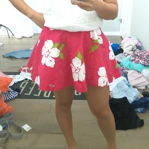 floral circle/skater skirt