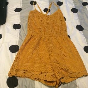 Forever 21 mustard color romper