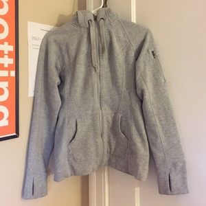 athleta heather grey hoodie size xxs
