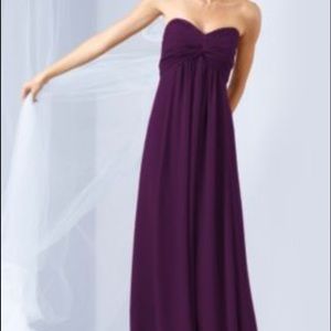 David's bridal plum gown