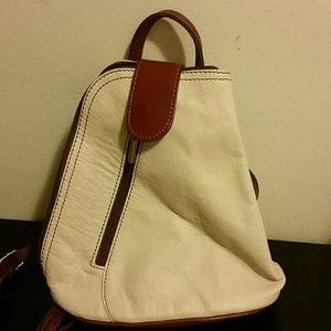 Italian Leather Convertible Backpack