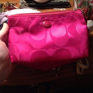Coach change purse/makeup case