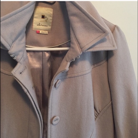 Anthropologie Elevenses Gray Coat - Picture 3 of 3