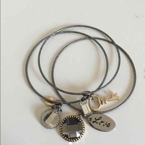 3 stackable bracelets