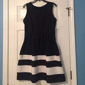 Black and white dress