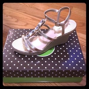 Golden Wedges with jewels