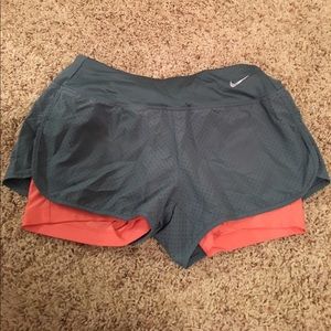 Nike spandex lined shorts