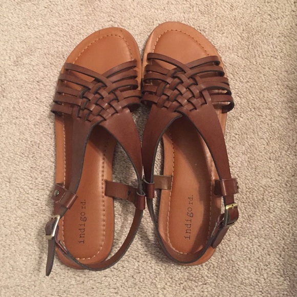 Dark brown Indigo rd. Sandals!!