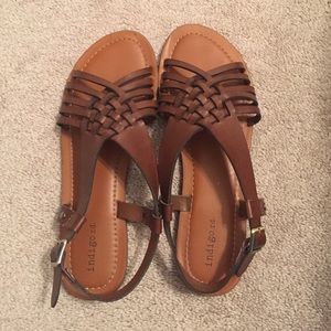 Dark brown Indigo rd. Sandals!!