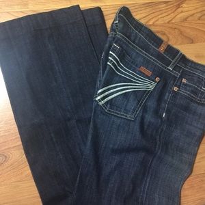 Dark wash 7 for all Man Kind jeans