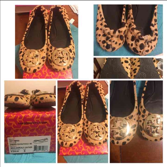 PRELOVED Tory Burch Leopard flats