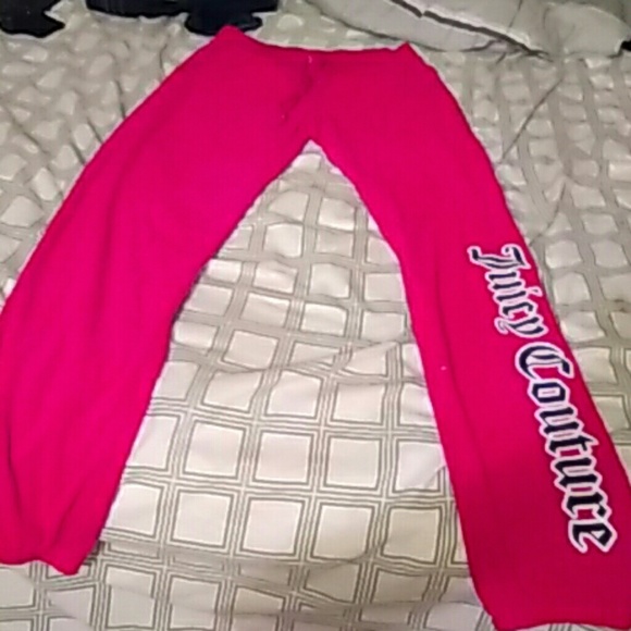 LIKE NEW JUICY COUTURE TERRY CLOTH SWEAT BOTTOMS