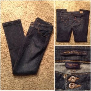 Levi's 526 dark blue slender straight jeans