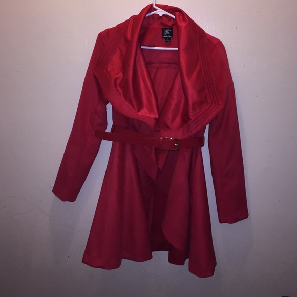 Red trench coat