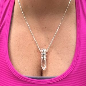 Stella & Dot Legend Pendant in silver