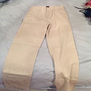 Tan khaki polo pants