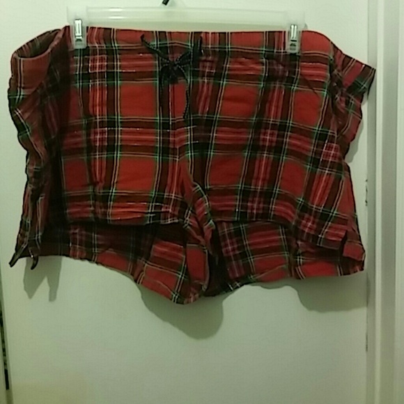Old navy plaid pj shorts xxl