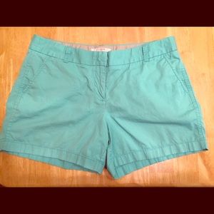 J. Crew 100% Cotten Chino Broken In Shorts