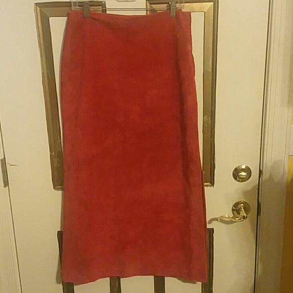 August Silk Dresses & Skirts - Suede Skirt for Fall