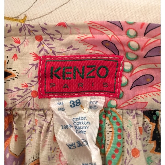 Vintage Kenzo paisley midi skirt