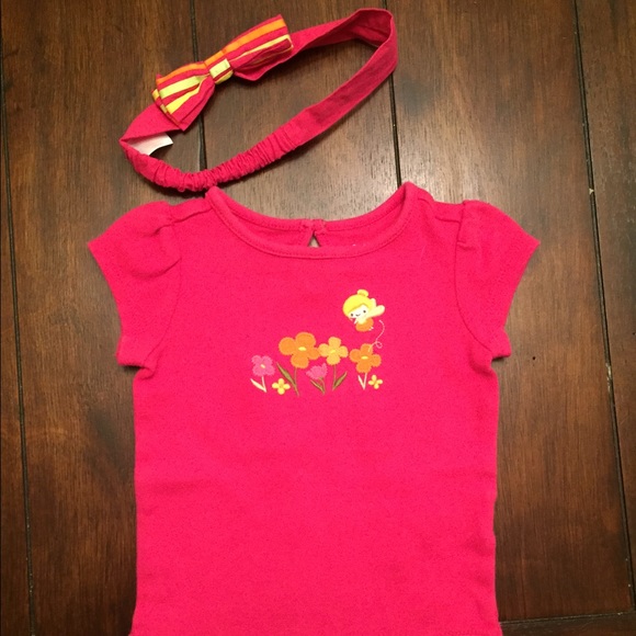 Gymboree onesie and headband 3-6 months