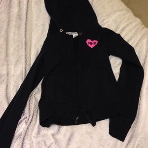 black love pink jacket