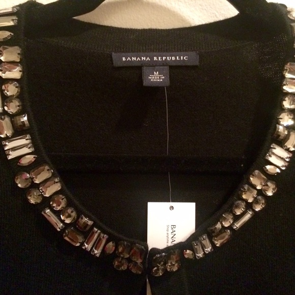 NWT Banana Republic Jeweled Cardigan