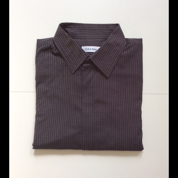 Men's Calvin Klein Dark Gray Button Down Shirt