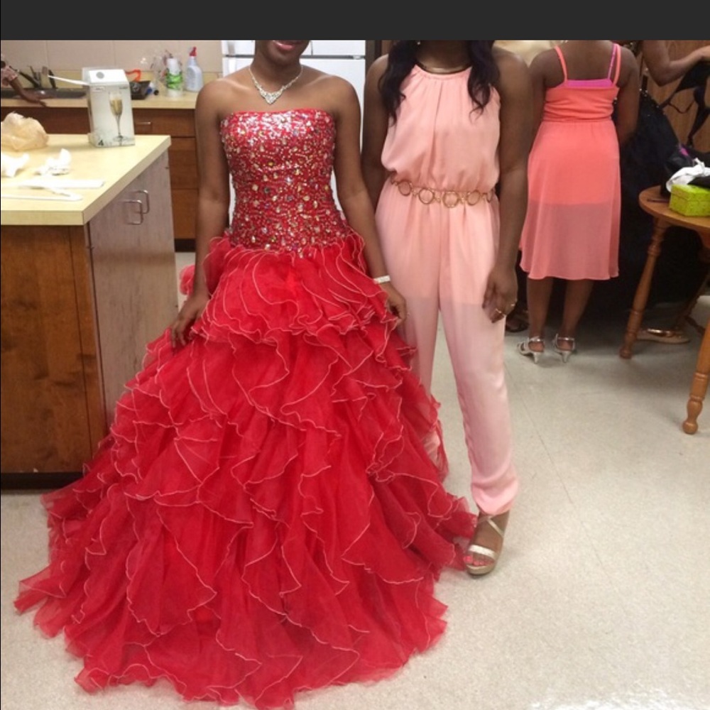 Red Ball Gown
