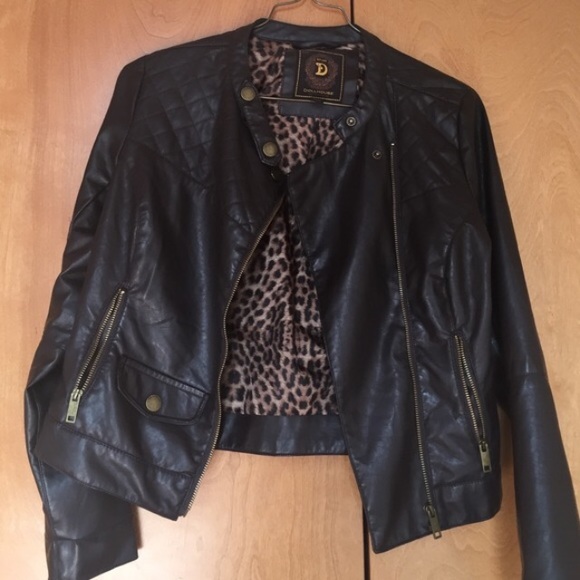 Dollhouse Jackets & Blazers - Brown faux leather Bomber jacket