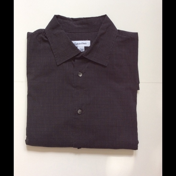 Men's Calvin Klein Black Stripe Button Down Shirt