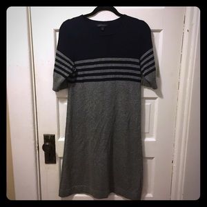 Navy & gray cashmere blend Banana Republic dress.